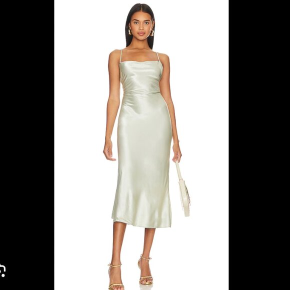 REVOLVE Dresses & Skirts - Revolve Stone Cold Fox Cassie MIDI Dress in Sage Size Medium new